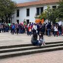 Acto de la Coalición de la Esperanza, en el centro de Bogotá