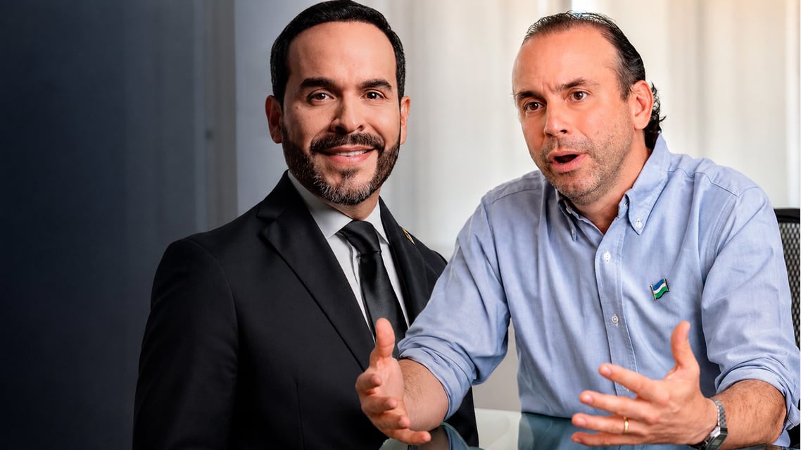 Abelardo De La Espriella, presidente electo de los colombianos, y Alejandro Eder, alcalde de Cali