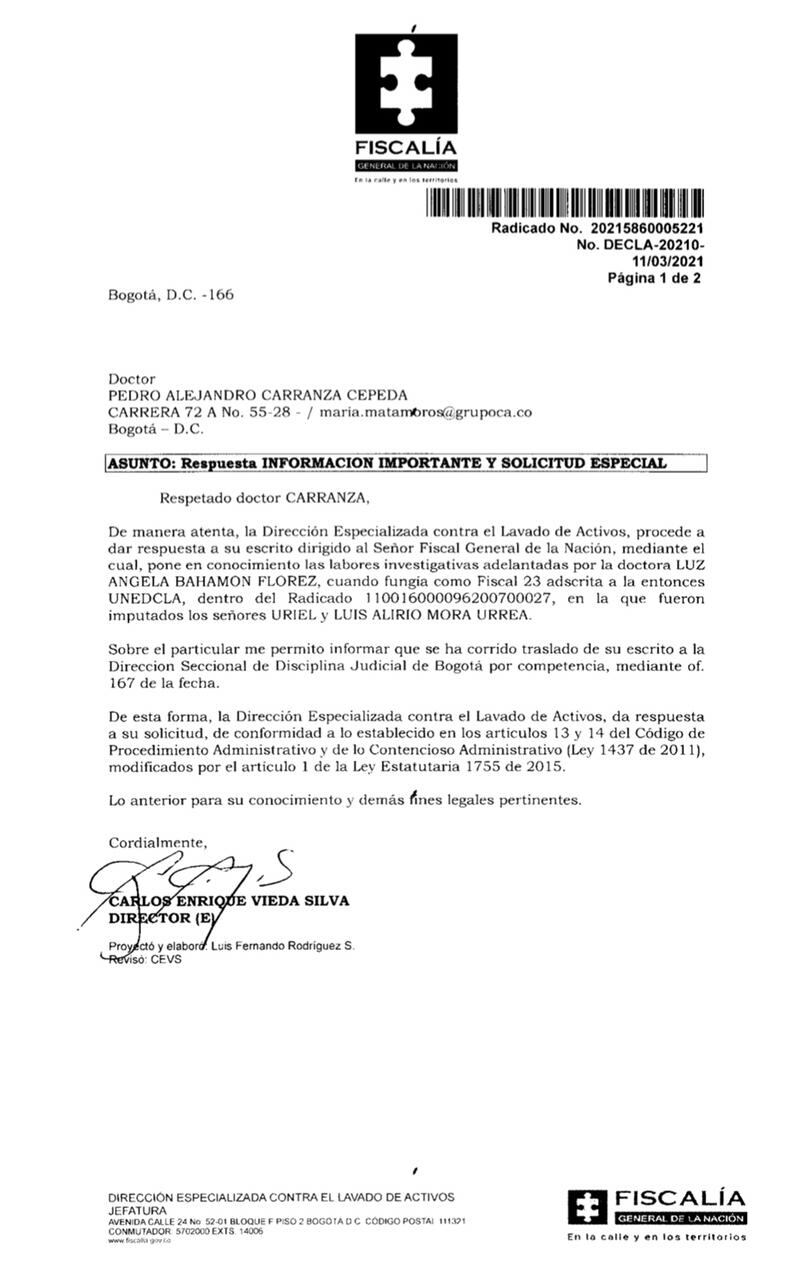 SEMANA conoció graves denuncias contra una alta funcionaria de la Fiscalía por el escándalo de los supermercados Supercundi y Merkandrea.