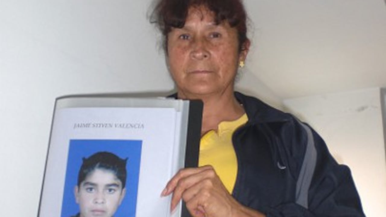 María Sanabria, mamá de Jaime Stiven Valencia.