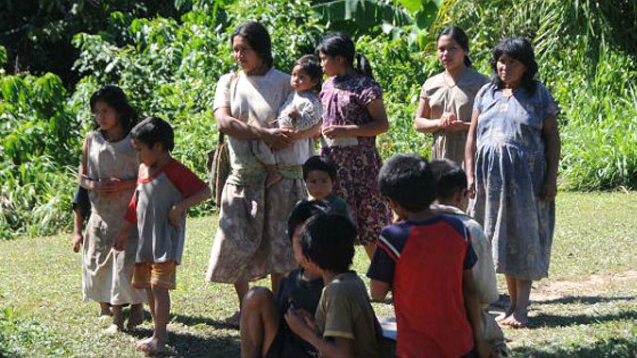 Habitantes de la etnia Chimán, en Bolivia.