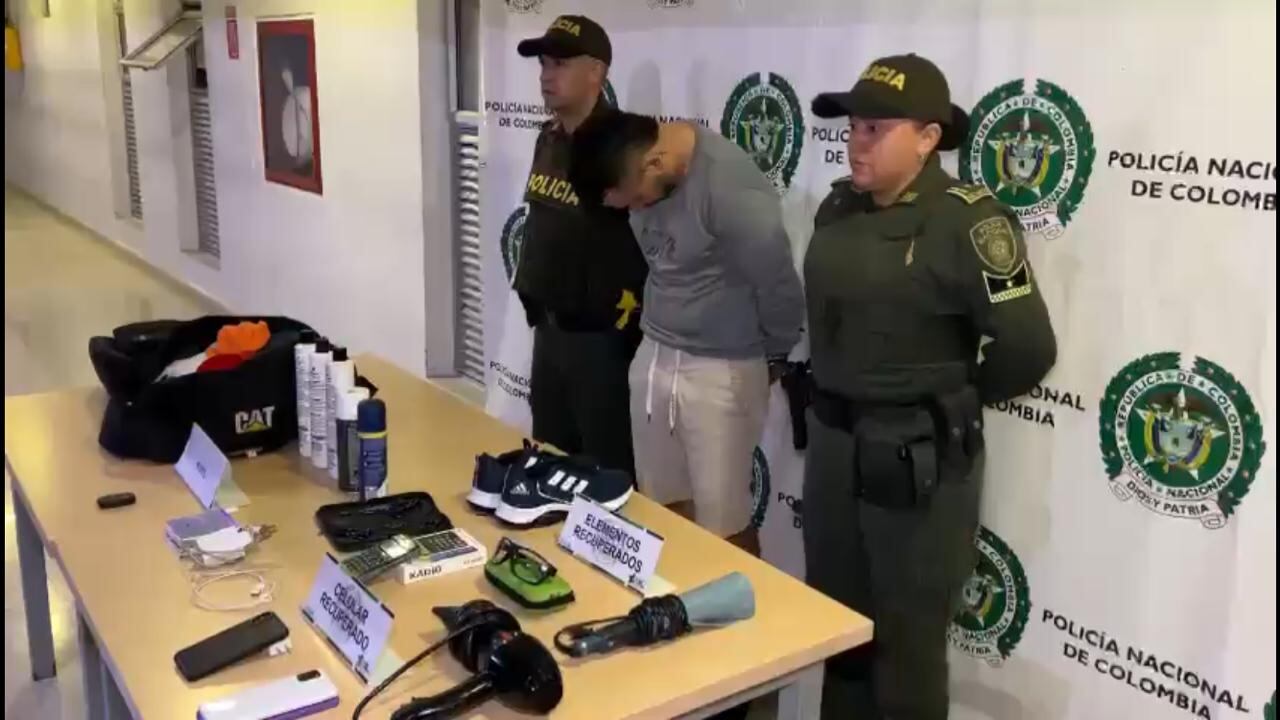 Los elementos hurtados fueron recuperados.