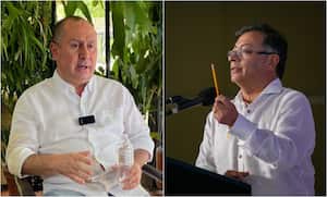 Alcalde de Tuluá Gustavo Vélez y el presidente Gustavo Petro