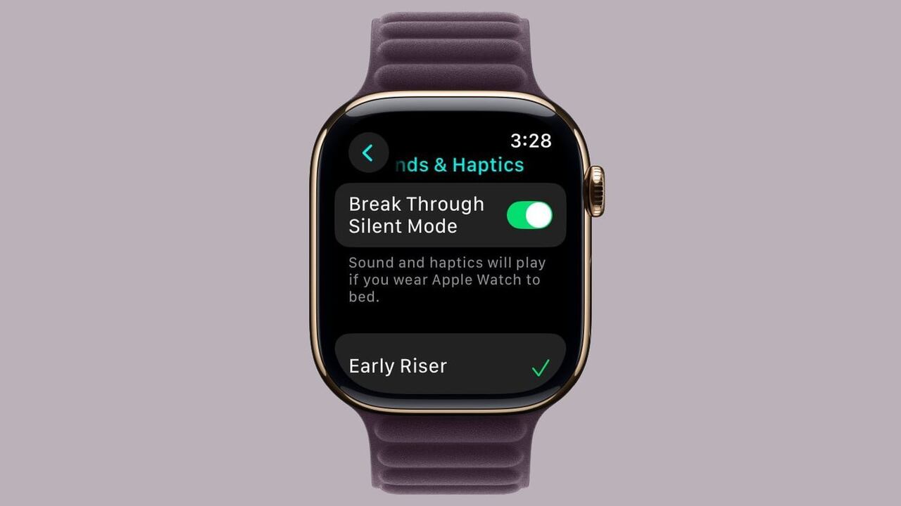 watchOS 11.4 introduce una opción útil: la alarma también puede sonar en modo silencioso