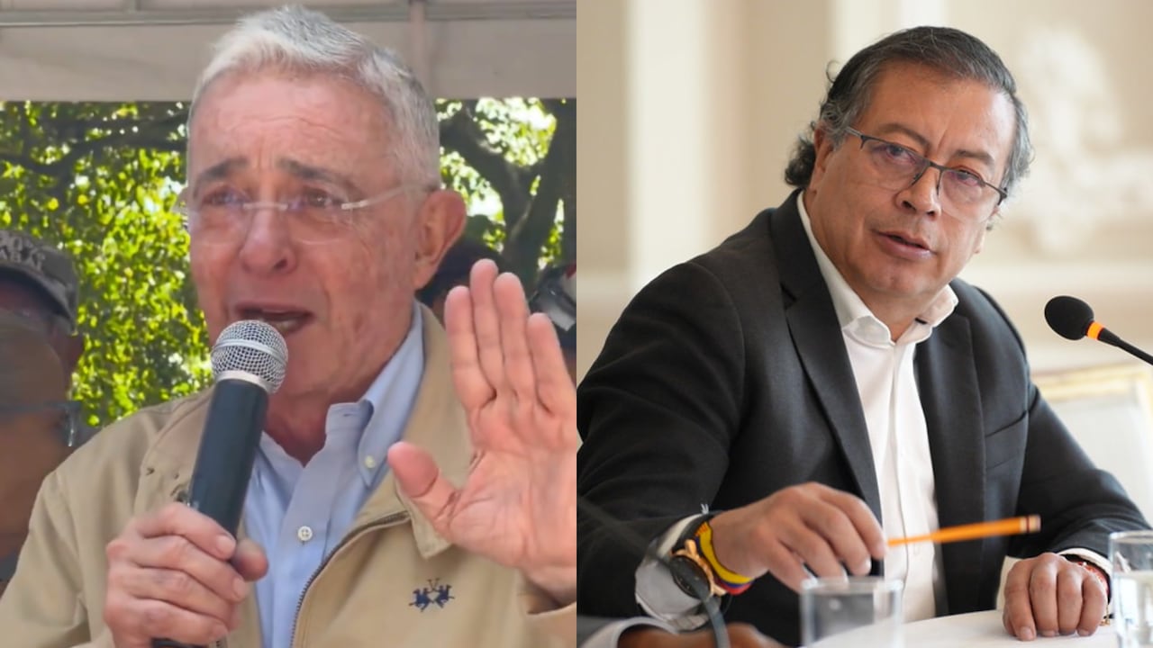 Álvaro Uribe y Gustavo Petro.