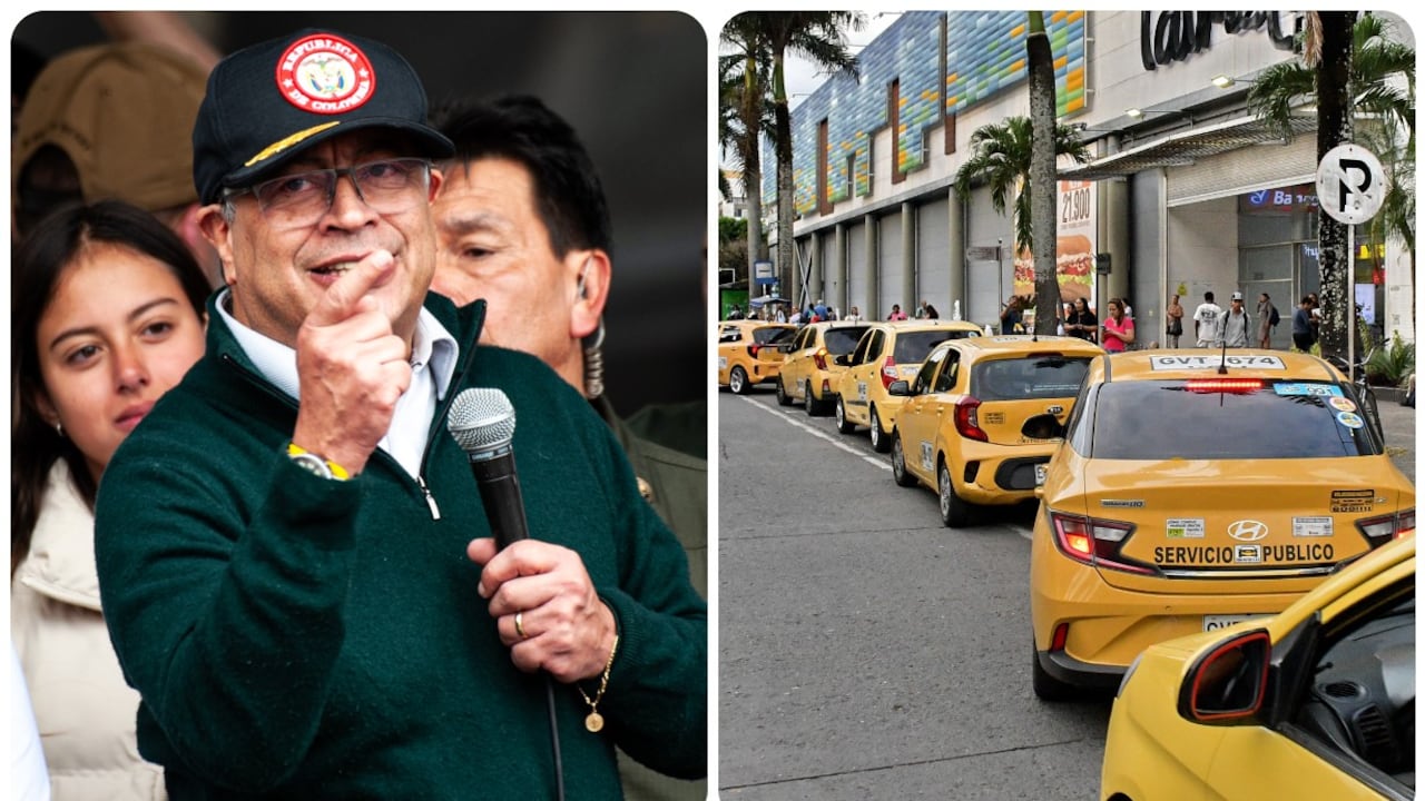 El presidente alentó a los taxistas a usar menos gasolina.