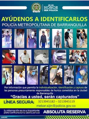 Las fotos del cárcel es de los delincuentes en hechos de hurto