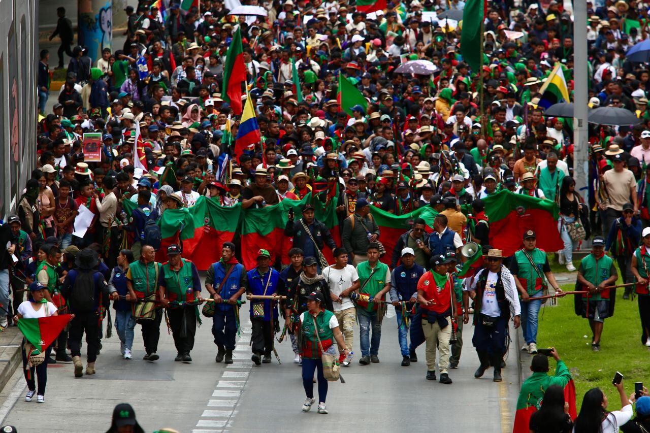 Marchas primero de mayo en Bogotá, Minga Indígena