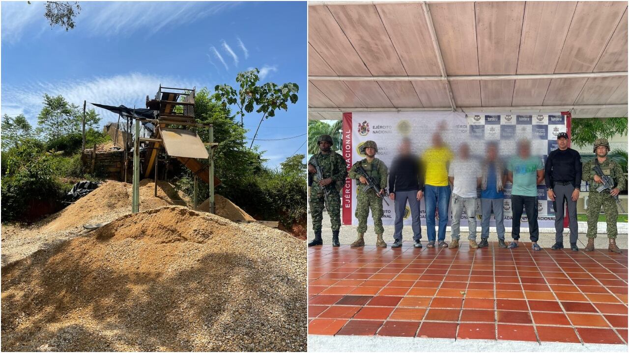 Capturan a miembros del Clan del Golfo encargados de minería ilegal en Bolívar.