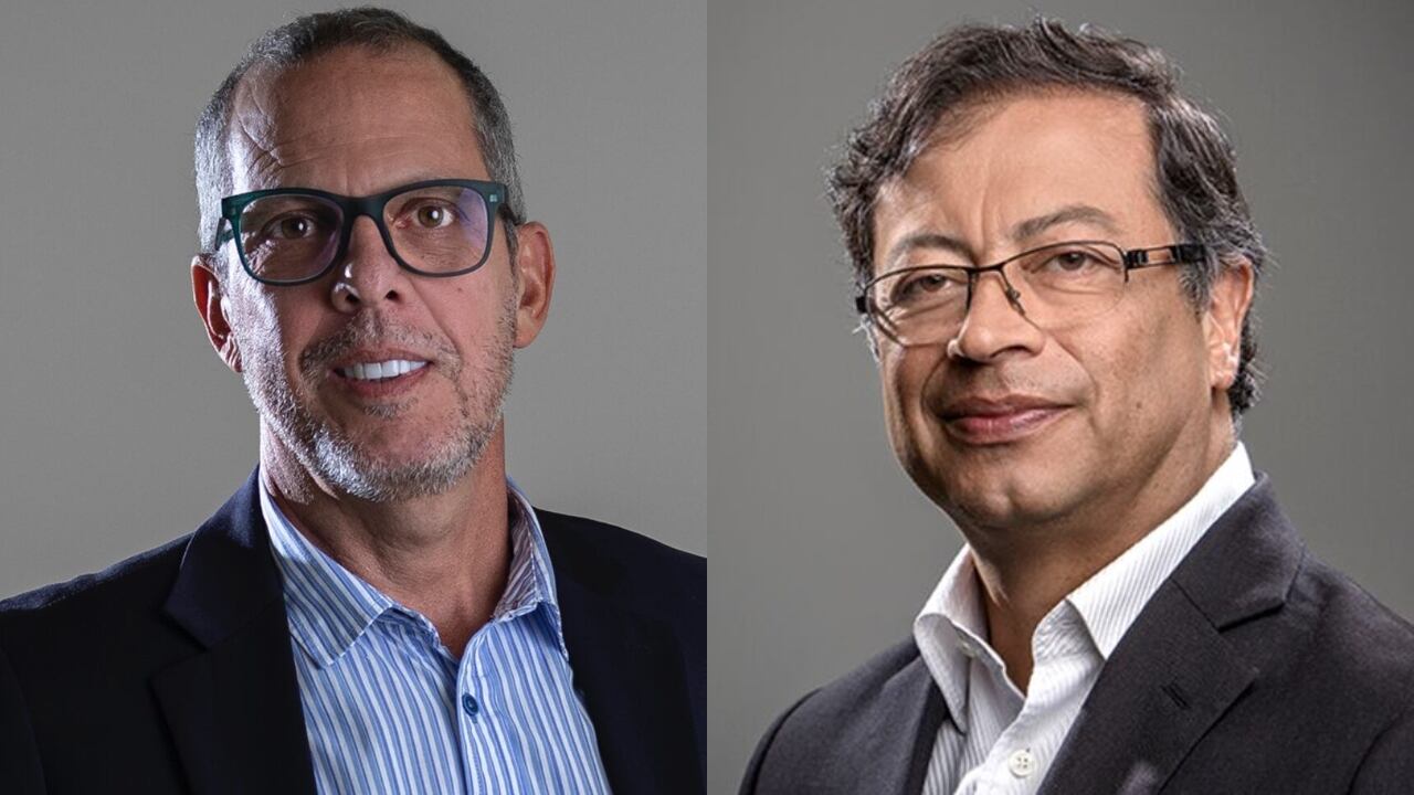 Alfredo Saade y Gustavo Petro.