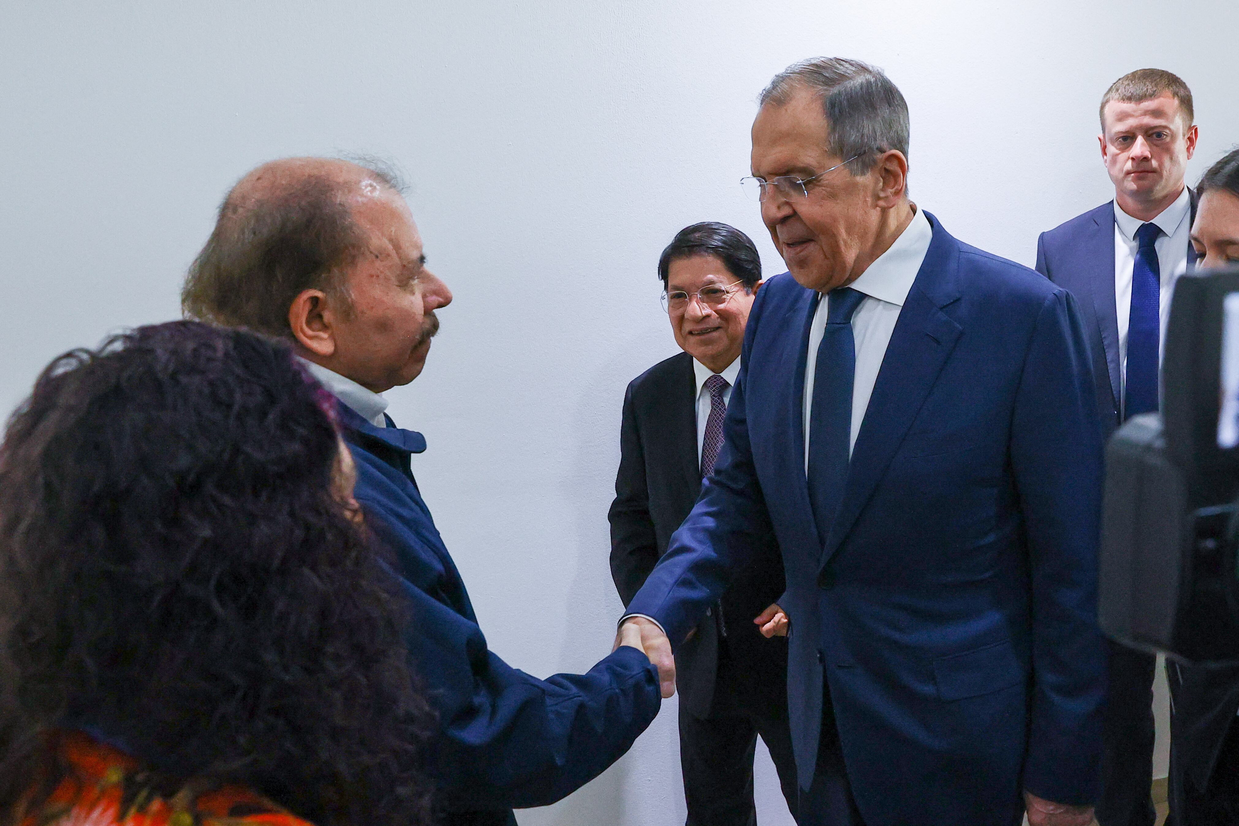 Daniel Ortega y Sergei Lavrov
