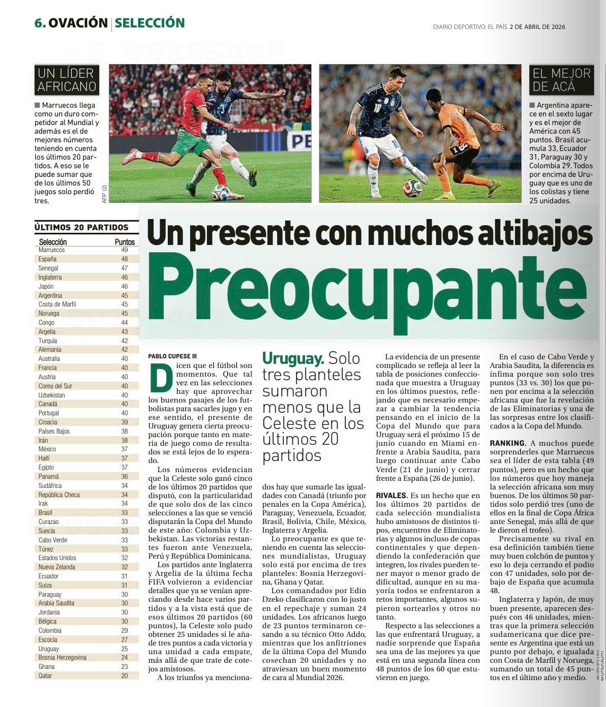 Artículo de Ovación