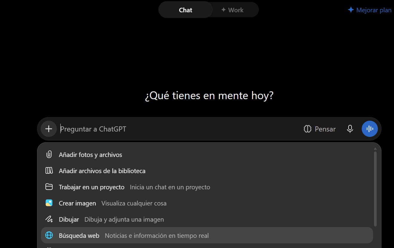 La función está disponible para usuarios con plan gratis.