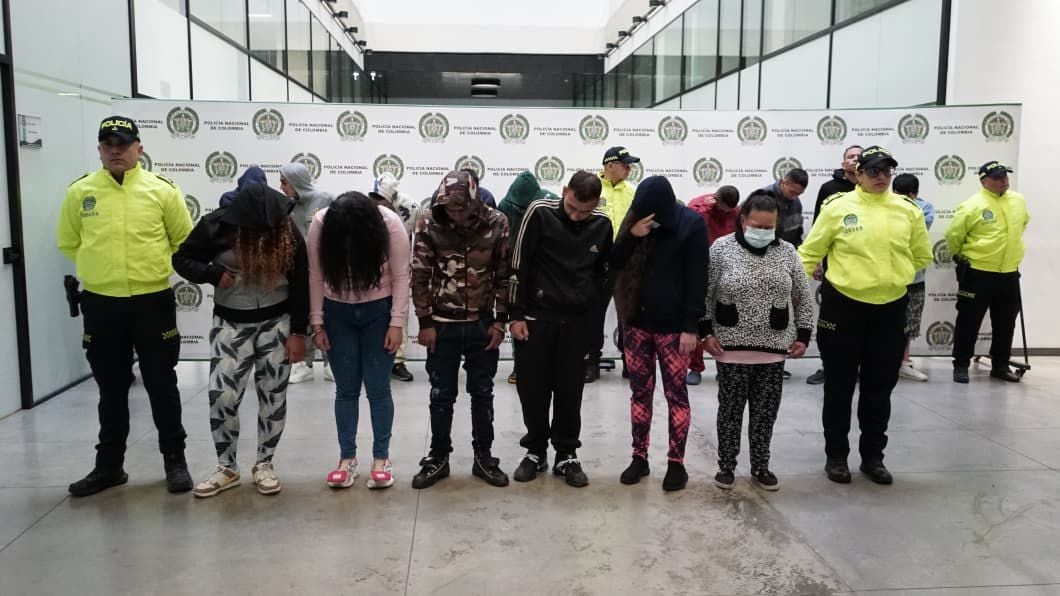 Los Tindeo, banda de microtráfico en el norte de Bogotá.