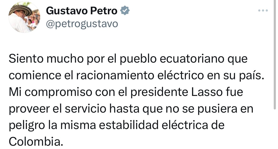Mensaje presidente Gustavo Petro