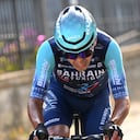 Santiago Buitrago, ciclista bogotano del Bahrain Victorious.