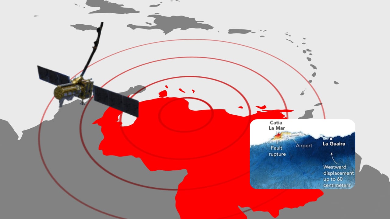 La tecnología satelital permitió medir el impacto del doble terremoto en Venezuela.