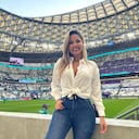 Melissa Martínez estuvo en el Mundial de Catar 2022 y robó los suspiros de los internautas.