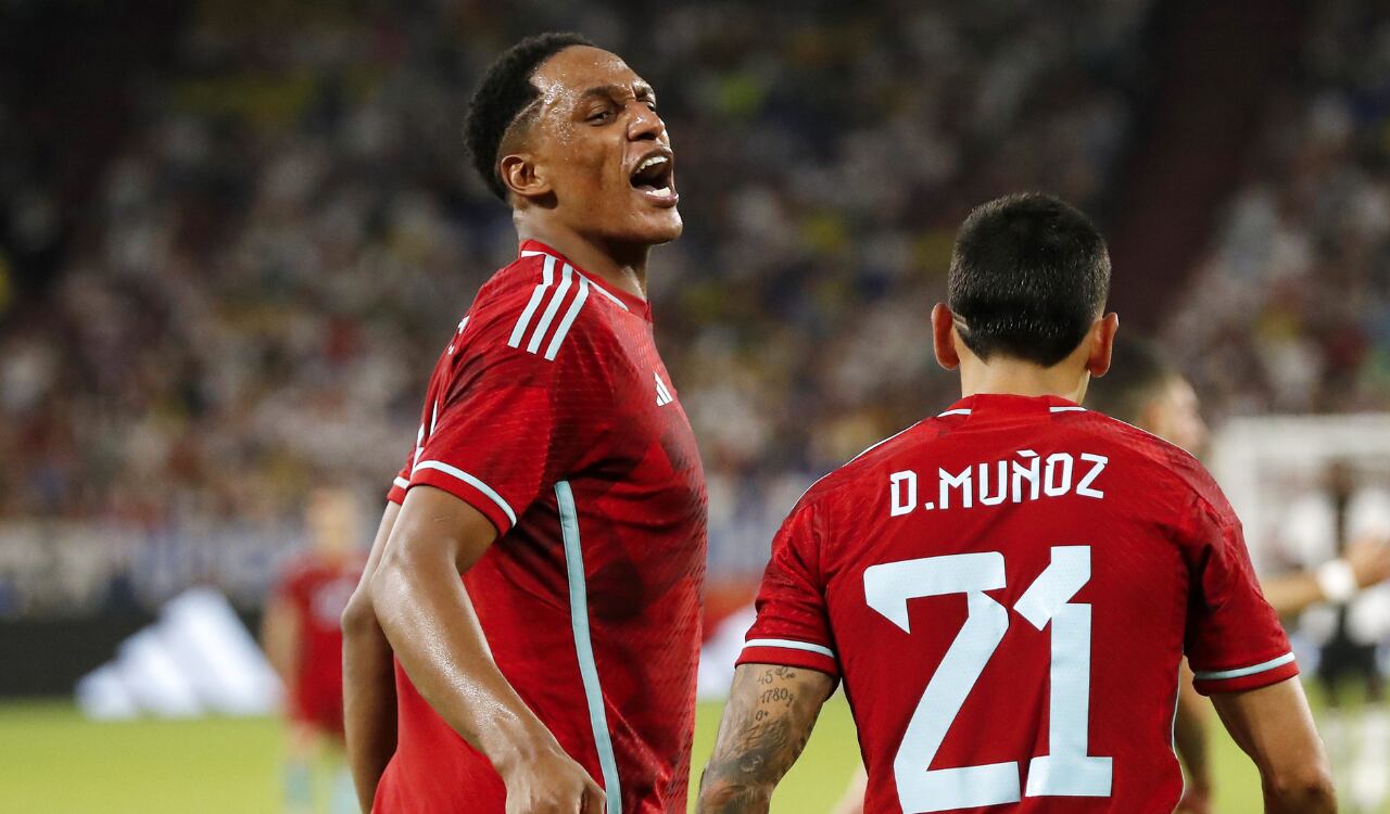 Yerry Mina al servicio de la Selección Colombia