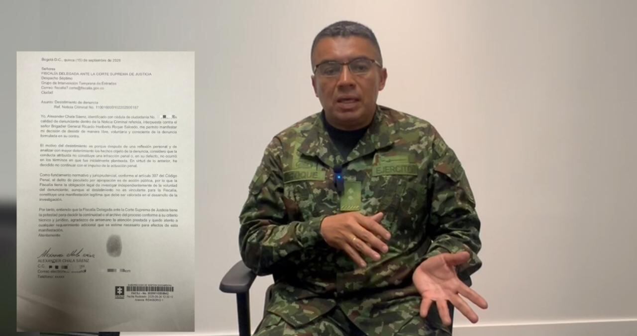 El general Ricardo Roque, comandante del Batallón de Ingenieros habló sobre el retiró de la denuncia sobre supuesta corrupción en su contra.