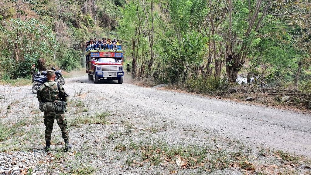 Más de 800 campesinos regresan a sus veredas después de casi cuatro días de desplazamiento.