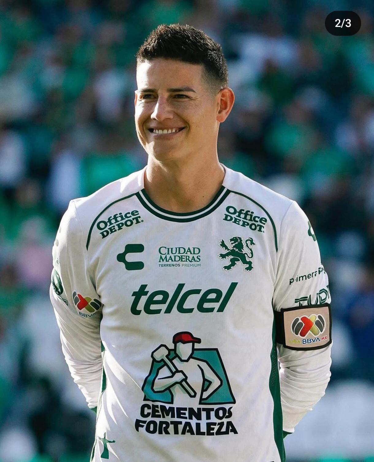 Este es el primer encuentro que James salta a la cancha como inicialista con León de México.
