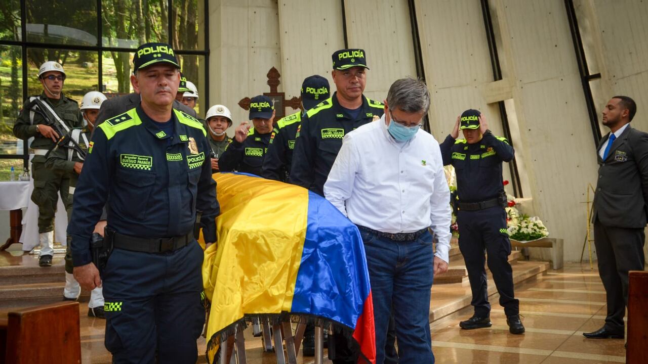 Despedida de la patrullera de la Policía Luisa Fernanda Zuleta.
