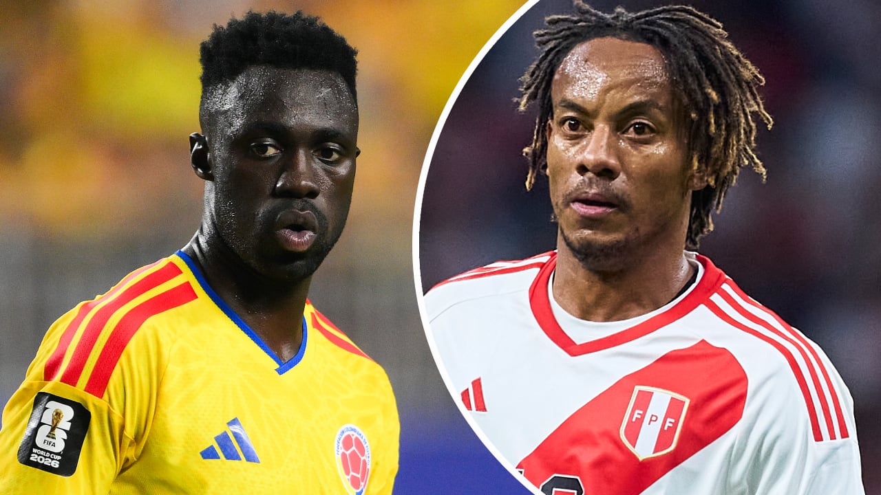 Dávinson Sánchez y André Carrillo, jugadores experimentados para el amistoso de Colombia vs. Perú