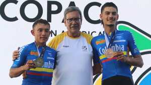 Juan Pablo Sossa y William Colorado ganaron medallas para la Selección Colombia de Ciclismo en el Panamericano de Ruta que se disputó en Ciudad de Panamá. Foto: Mindeporte