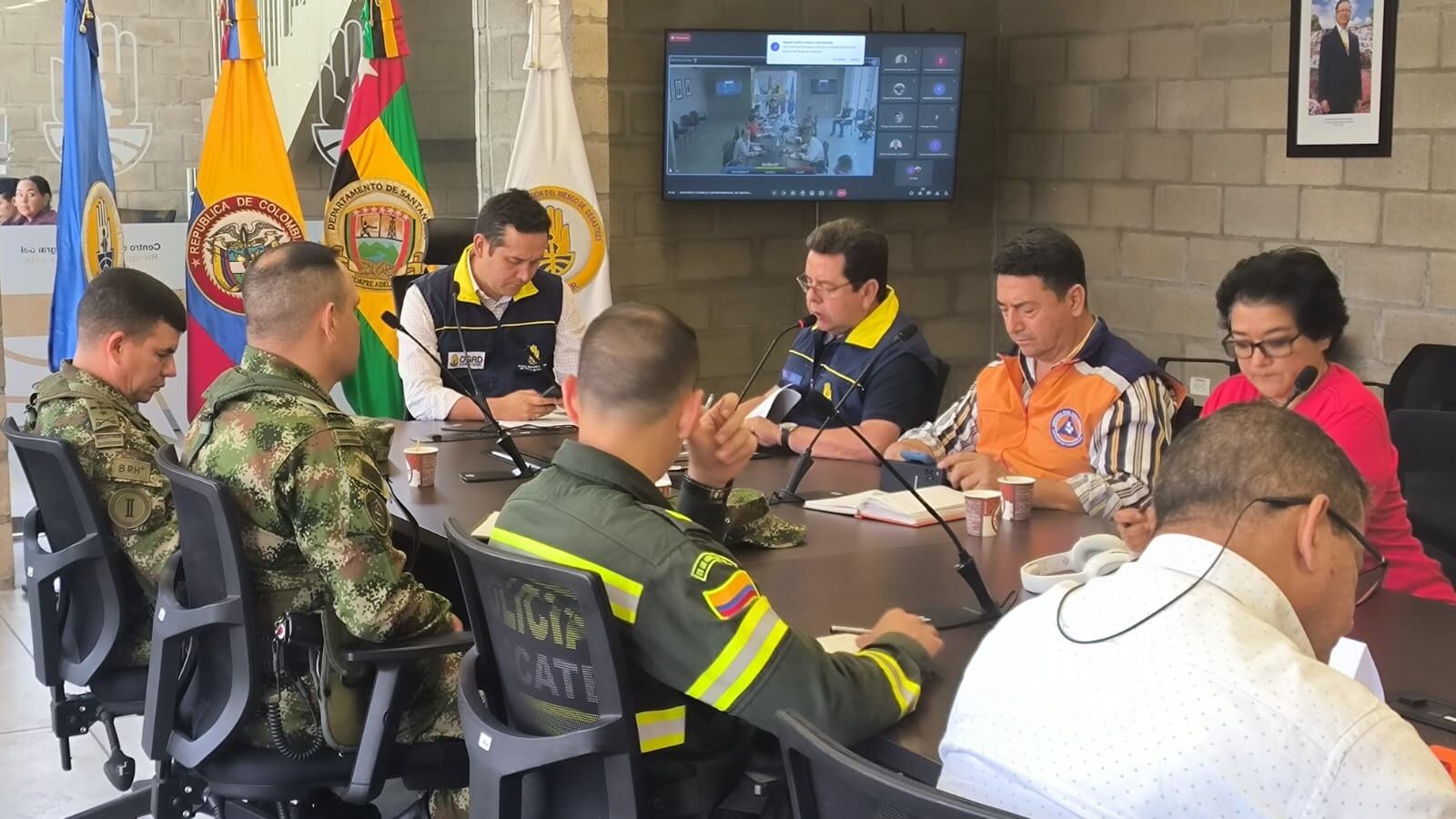 Segundo Consejo Departamental de Gestión del Riesgo en Santander.