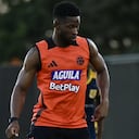 Jefferson Lerma en los entrenamientos con Colombia en Brasilia