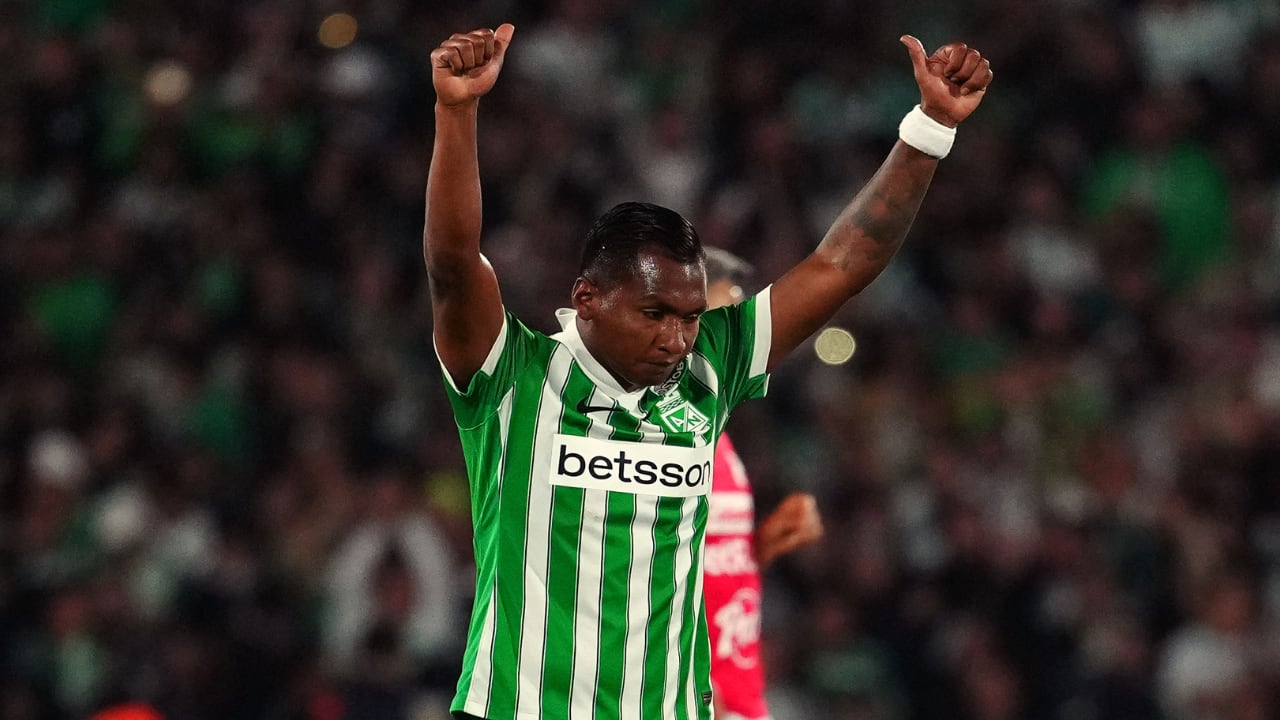Alfredo Morelos, delantero estrella de Atlético Nacional, que ha sido baja durante varias semanas por lesión.