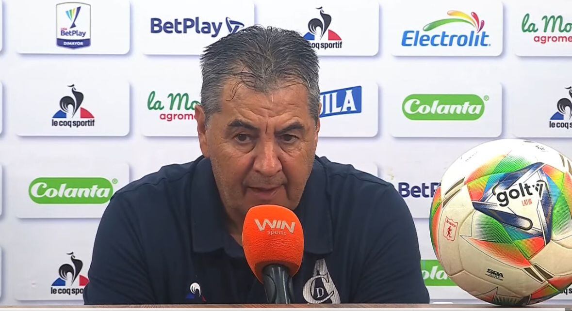 Jorge ‘Polilla’ Da Silva en rueda de prensa, después de la victoria de América 4-2 sobre Tolima.