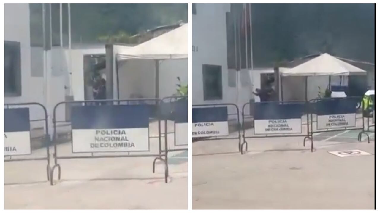 Delincuentes atacaron la estación de Policía de Villa Caro, Norte de Santander.