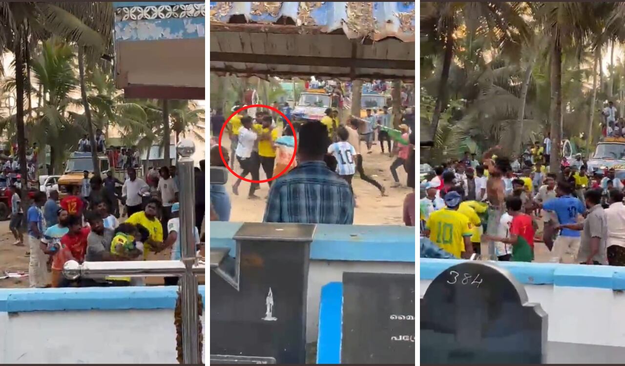 Un duelo entre seguidores de India se dio en el marco del Mundial Qatar 2022.