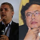 Iván Duque, ganador de la consulta de derecha y Gustavo Petro ganador de la consulta de izquierda.