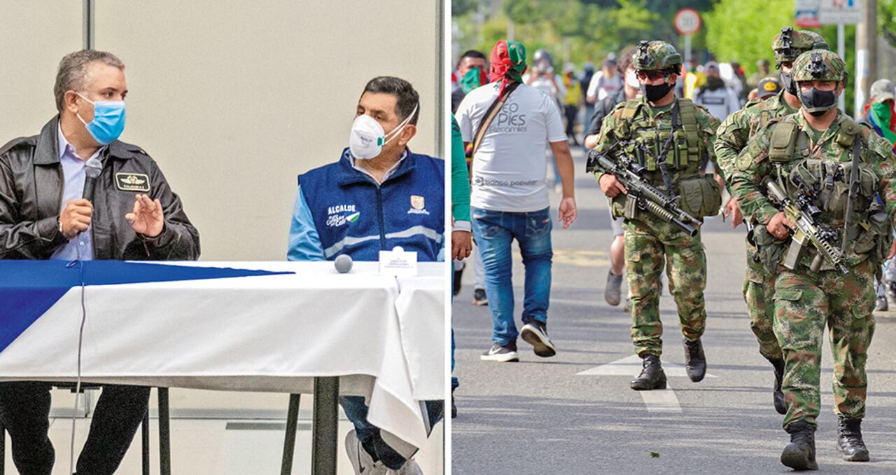 Aunque el presidente Iván Duque ha viajado a Cali para avanzar y liderar directamente las negociaciones, al Gobierno nacional se lo ha calificado de tímido a la hora de intervenir para impedir que los bloqueos se prolongaran por varios días. Entre tanto, el papel del alcalde de Cali, Jorge Iván Ospina, ha sido cuestionado por su ambigüedad frente a varios episodios y el vacío de autoridad.