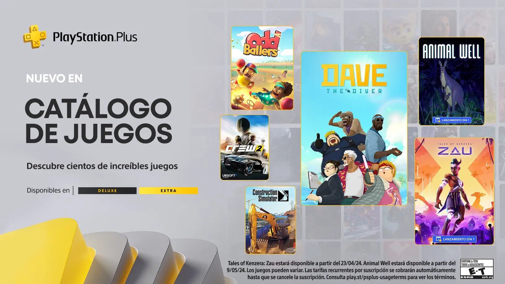 Juegos que llegan a la PS Plus a partir del 19 de abril.