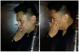 Músico llora en matrimonio de su ex.