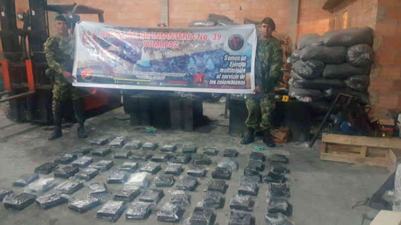 El operativo contó con 150 efectivos, entre soldados de la Quinta División, a la cabeza del general Rodríguez, y agentes del CTI. Las dos toneladas de cocaína incautada tendrían un precio de venta de 600.000 millones de pesos.