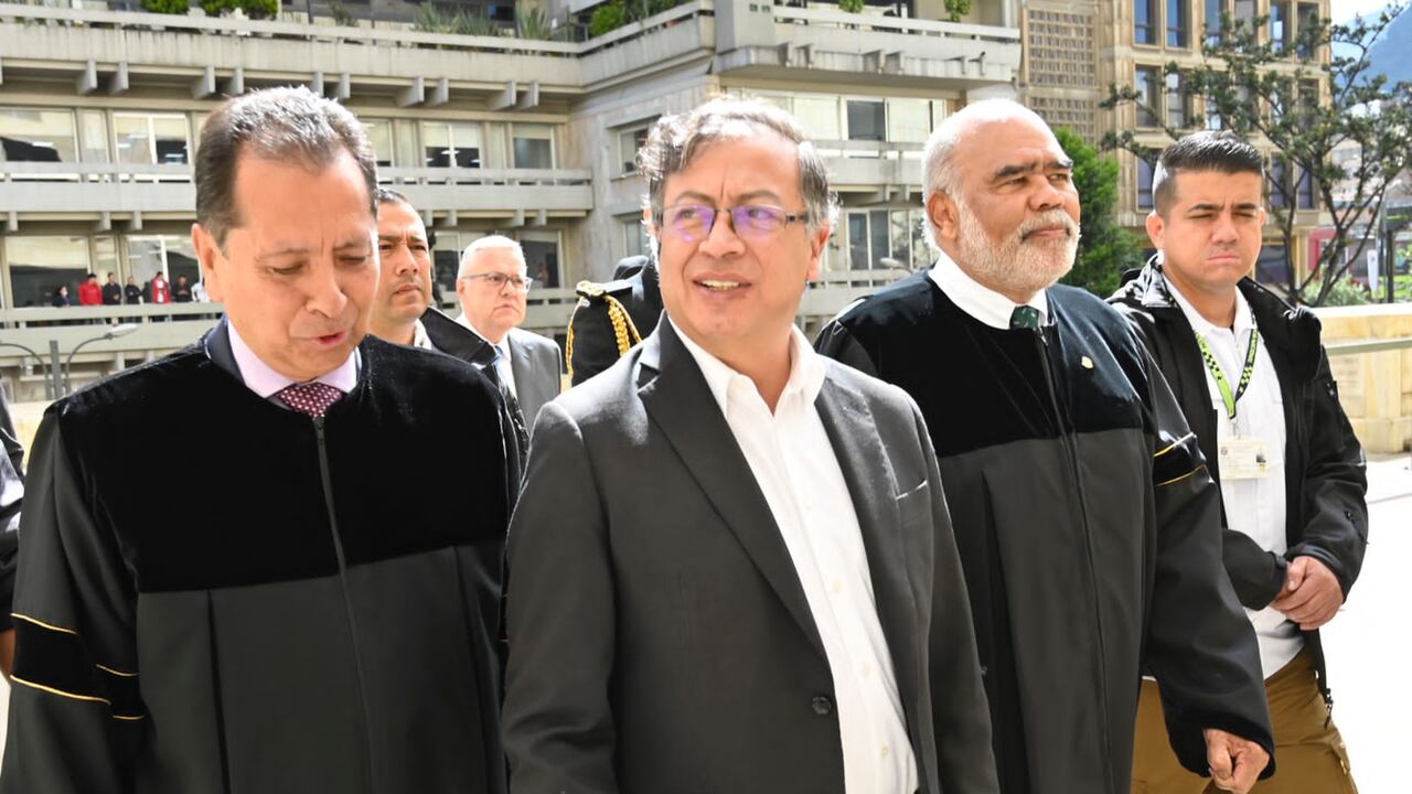 Presidente Gustavo Petro en el Palacio de Justicia
