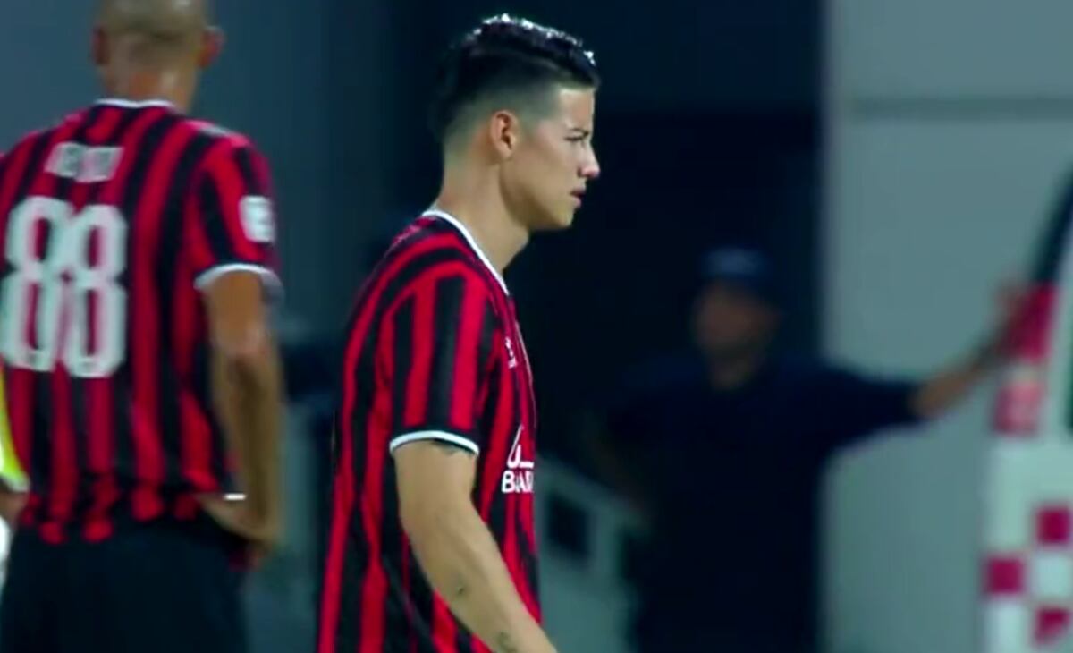 El volante colombiano disputó 21 minutos en su regreso con Al Rayyan.
