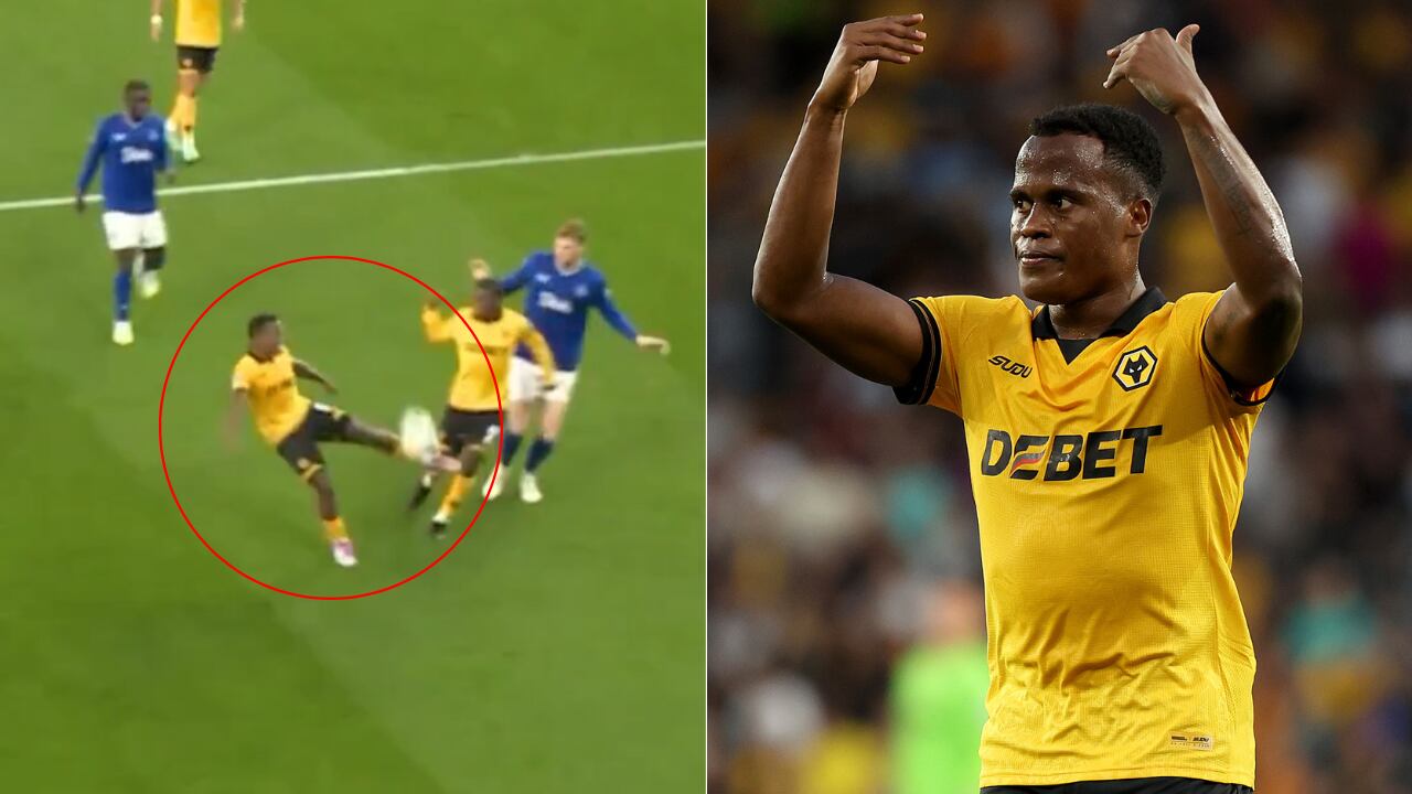 Jhon Arias fue partícipe del primer gol de Wolves vs. Everton, por Copa de la Liga de Inglaterra