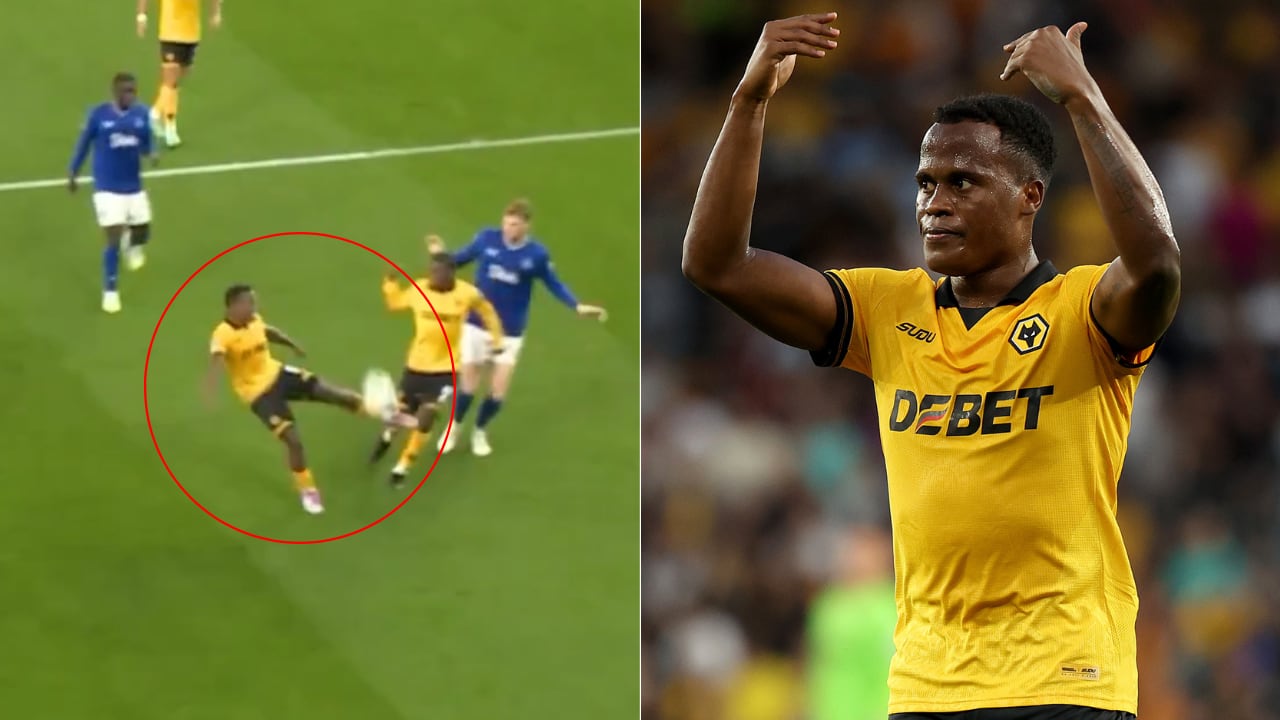 Jhon Arias fue partícipe del primer gol de Wolves vs. Everton, por Copa de la Liga de Inglaterra.