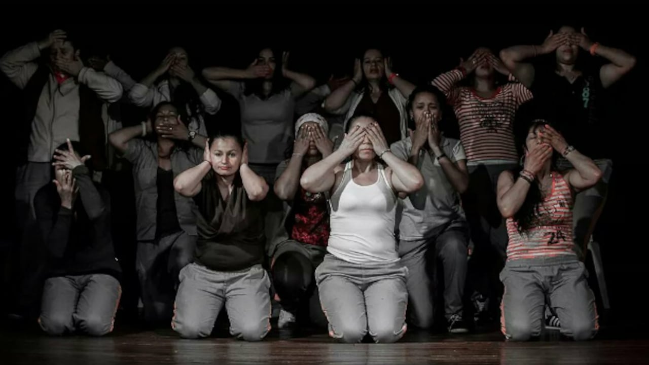 Las 14 internas que participan de la obra 'Yo soy Antígona' ensayaron durante tres meses.