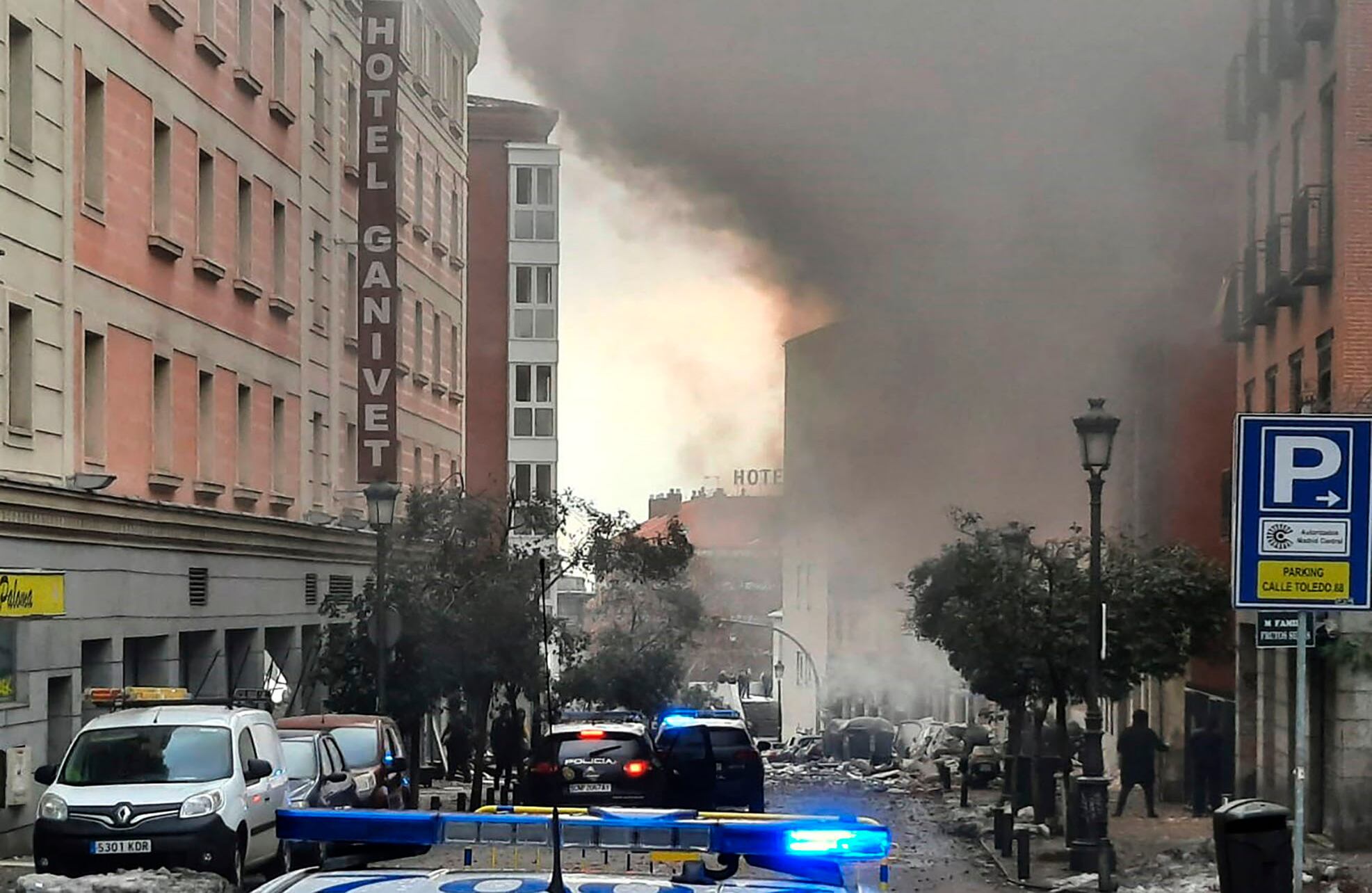 Explosión en Madrid.