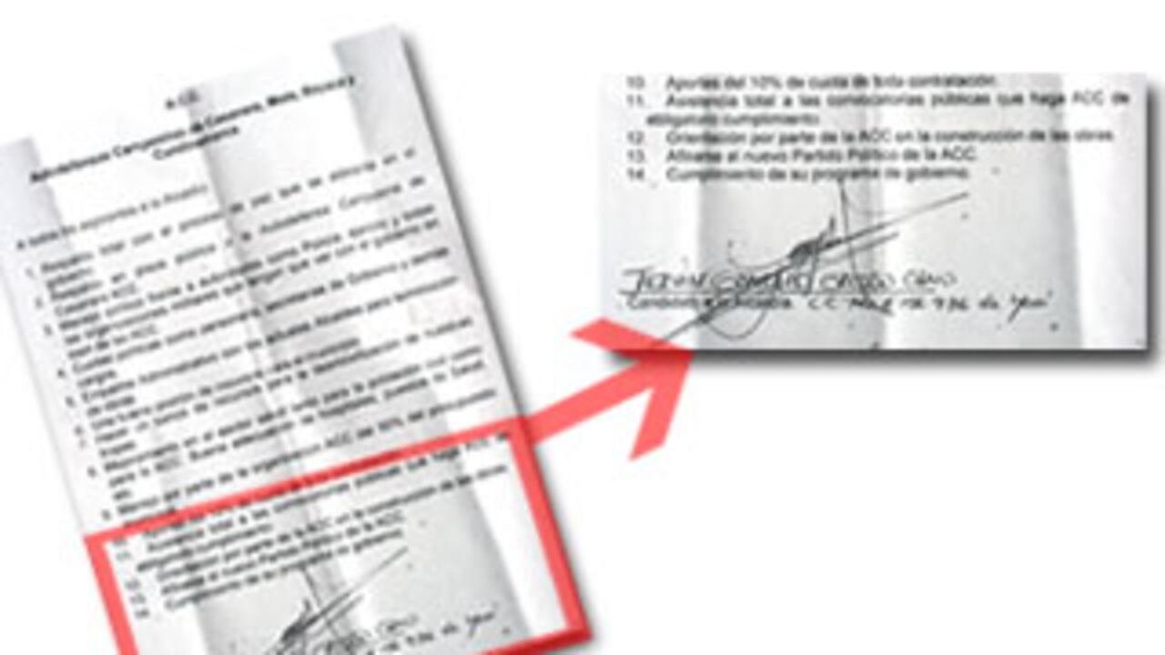 El documento de la fotografía está firmado por el actual candidato a la alcaldía de Maní, hace tres años, cuanto también aspiraba al cargo.