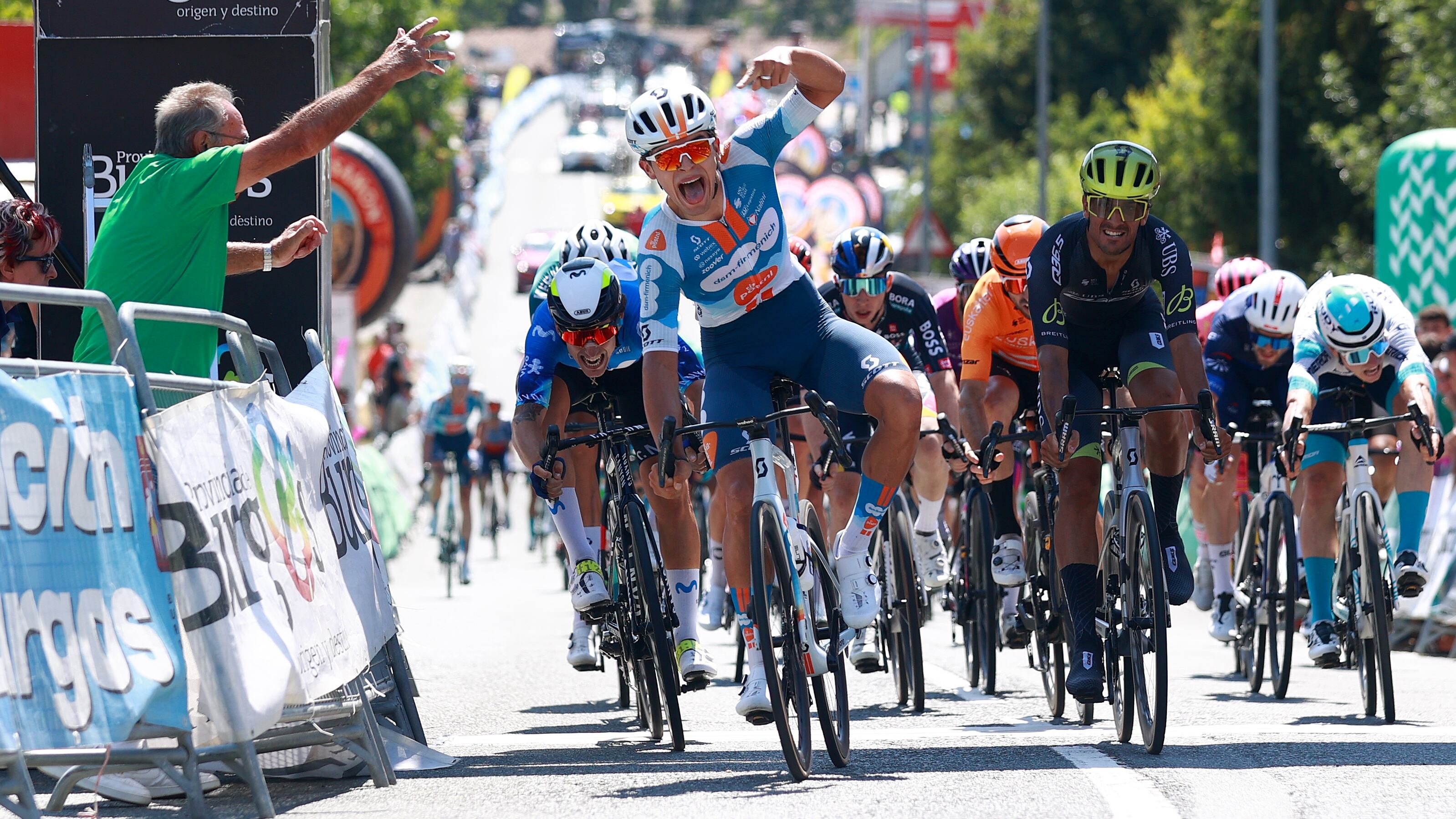 Imagen de Pavel Bittner, ganador de la quinta etapa en la Vuelta a España 2024.