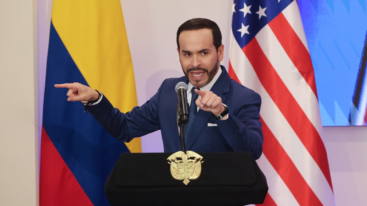 Abelardo De La Espriella, durante la reunión con Marco Rubio.