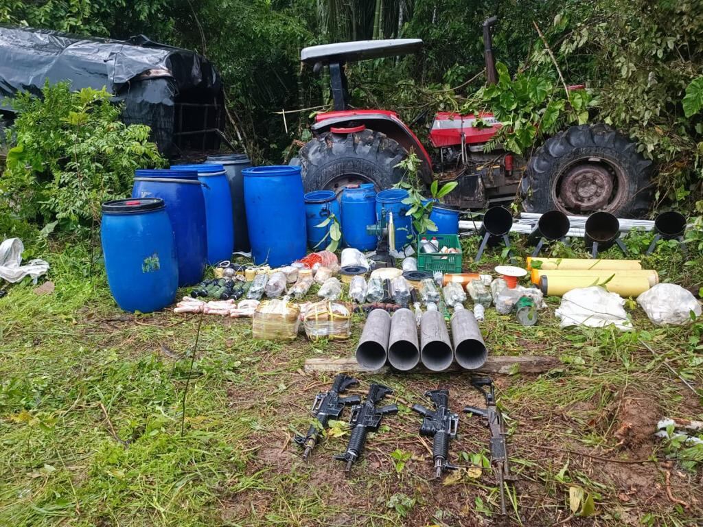 El Ejército ha neutralizado 640 minas y 2,5
toneladas de explosivos en el oriente colombiano.